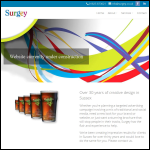 Screen shot of the Surgey Media Ltd website.