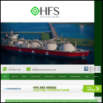Screen shot of the HFS Environmental website.
