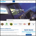 Screen shot of the Hollinger Print Ltd website.