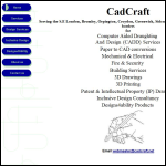 Screen shot of the Cadcraft Drawing Services website.