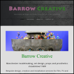 Screen shot of the Barrow Creative website.