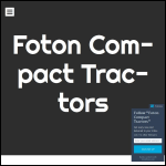 Screen shot of the The Foton Compact Tractor Company website.