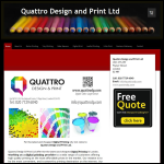 Screen shot of the Quattro Design & Print Ltd website.