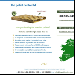Screen shot of the The Pallet Centre Ltd website.
