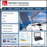 Screen shot of the Meridian Chartware Ltd website.