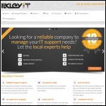 Screen shot of the Ilkley It Services website.