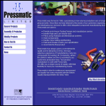 Screen shot of the Pressmatic Ltd website.