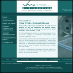 Screen shot of the Van Driel Engineering Ltd website.