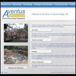 Screen shot of the Aventus Design website.