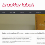 Screen shot of the Brackley Labels Ltd website.