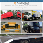 Screen shot of the Freightshield Ltd website.