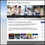 Screen shot of the E-tech Recruitment Ltd website.