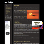 Screen shot of the Aerofreight Cargo Holdings Ltd website.