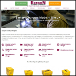Screen shot of the Exegon Ltd website.