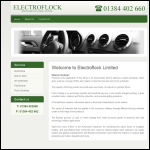 Screen shot of the Electroflock Ltd website.