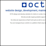 Screen shot of the O C T A Ltd website.