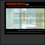 Screen shot of the Design & Create Ltd website.