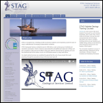 Screen shot of the Stag Geological Services Ltd website.