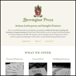 Screen shot of the Berrington Press website.
