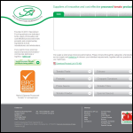 Screen shot of the Specialised Food Ingredients Ltd website.