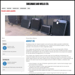 Screen shot of the Sheldrake & Wells Ltd website.