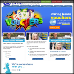 Screen shot of the Blue School of Motoring website.