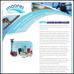Screen shot of the Moores Contract Cleaners website.