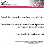 Screen shot of the Peveril Manufacturing Co. (Sportswear) Ltd website.