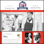 Screen shot of the Korker Sausages Ltd website.