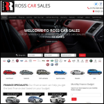 Screen shot of the Ross Car Sales website.