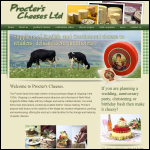 Screen shot of the Procters Cheeses Ltd website.