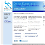 Screen shot of the Mckillop Dental Equipment Ltd website.