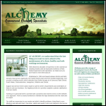 Screen shot of the Alchemy Commercial Cleaning Specialists website.
