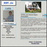 Screen shot of the R R K Ltd website.
