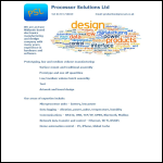 Screen shot of the Processor Solutions Ltd website.