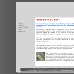 Screen shot of the RD Kent & Company Ltd website.