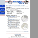 Screen shot of the Westdale Filters Ltd website.