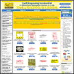 Screen shot of the Swift Engraving Services website.