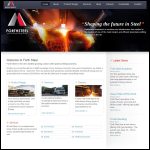 Screen shot of the Forth Steel Ltd website.