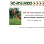 Screen shot of the Honeysuckle Garden Products Ltd website.