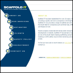 Screen shot of the Scaffold It (Shoreham) website.