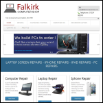 Screen shot of the Falkirk Computer Shop website.