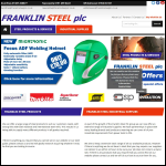 Screen shot of the Franklin Steel Stockholders plc website.