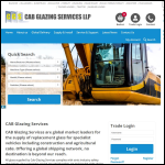 Screen shot of the Cab Glazing Services Ltd website.