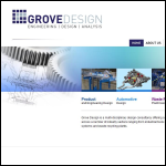 Screen shot of the Grove Design website.