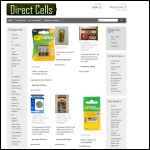 Screen shot of the Direct Cells website.