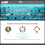 Screen shot of the Orbit Distribution Ltd website.