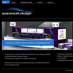 Screen shot of the Spacework Design website.