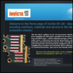 Screen shot of the Invicta UK Ltd website.