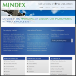 Screen shot of the Mindex Ltd website.